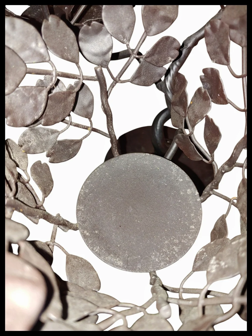 Decorative Metal Leaf Candle Holder